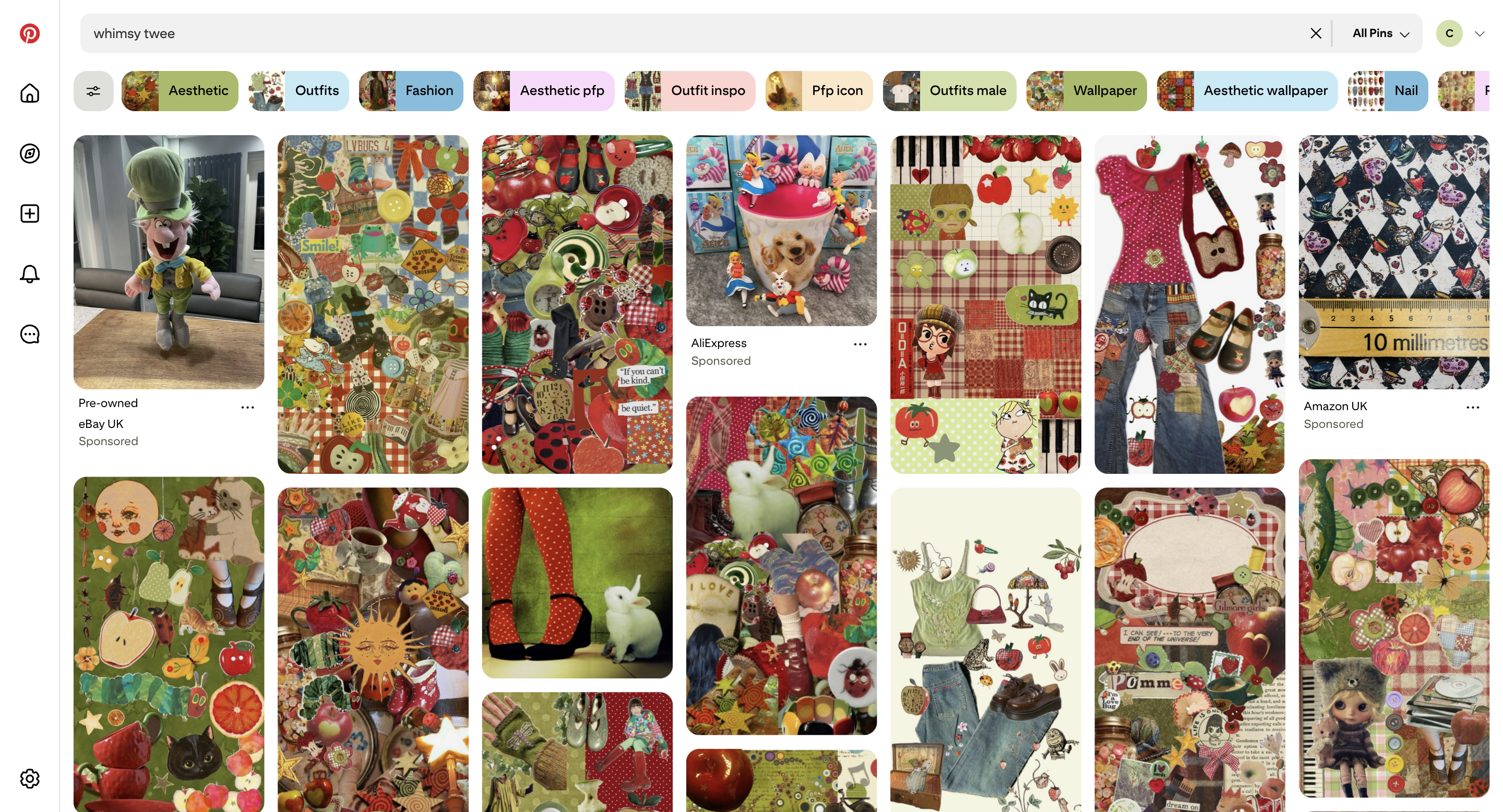 Whimsy Twee, Pinterest